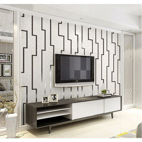 Elegant Flock Textured PVC Wallpaper - 5.3m2