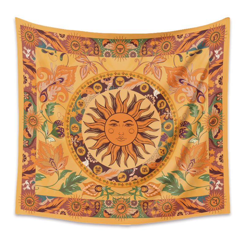 1PCS Home Bohemian Milled Tapestry 150cm * 200cm Sun Pattern