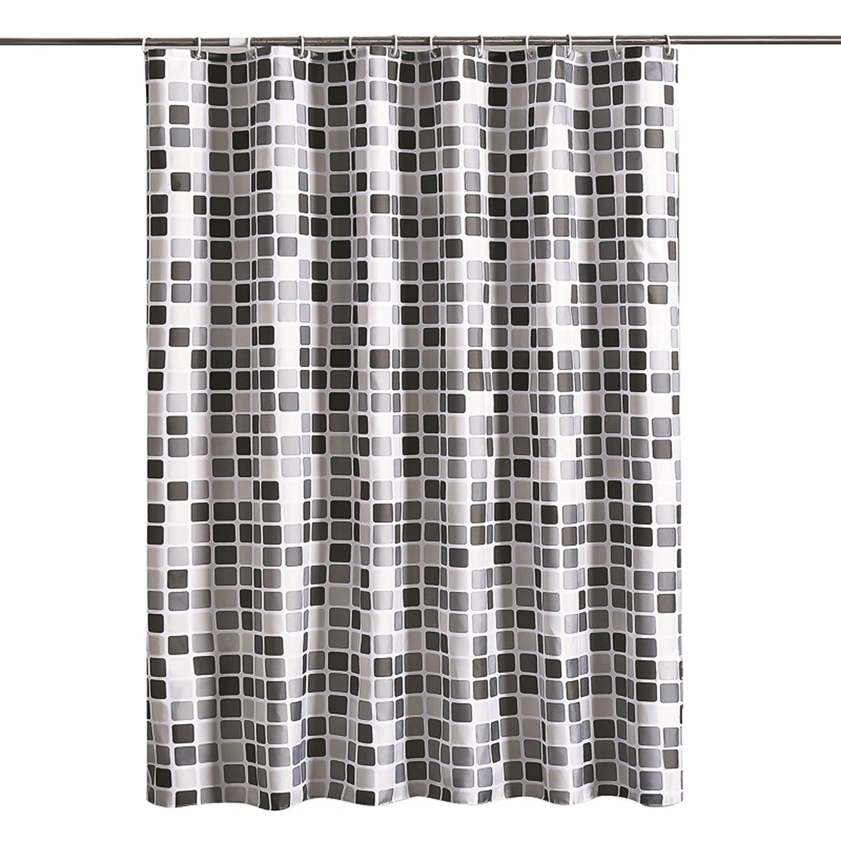 1pc Waterproof Shower Curtain Geometric Printed Bath