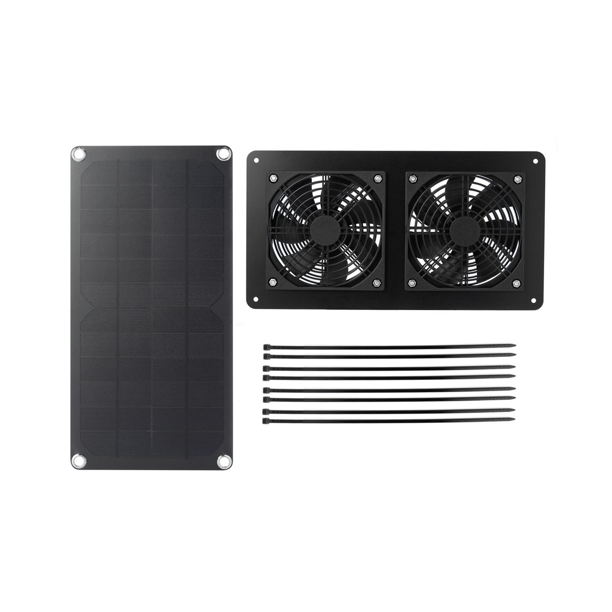 10W Solar Panel Powered Fan Ventilator 3W Ven