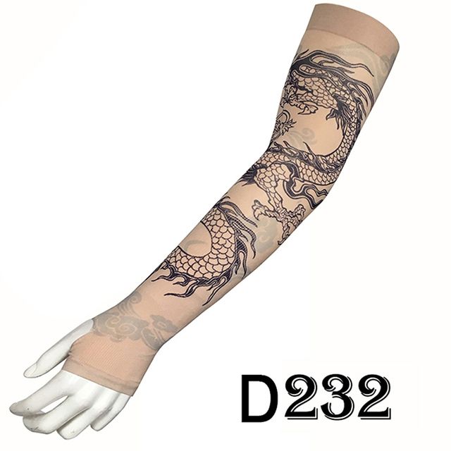 Tattoo Sleeves Arm Warmer Outdoor Temporary Fake Tattoo Uv