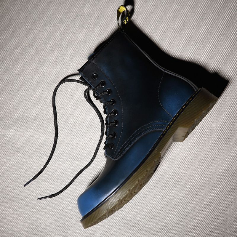 Luxury Men's Fashion Boots EUR Size 36-47 Top Quality Italian Handmade Cow Split Leather Motorcycle Boots Unisex High Top Martin Boots Handsome Male Shoes Couples Oxfords Outsole Ankle Boots Blue