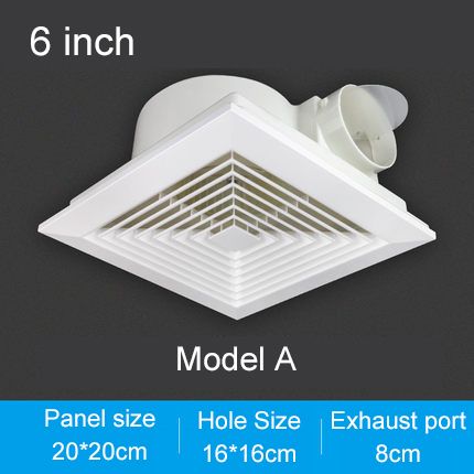 Suspended Ceiling Exhaust Fan 6/8 Inch Living Room Bathroom