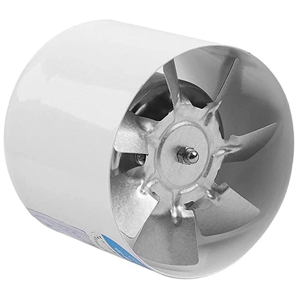 4 Inch Inline Duct Fan Air Ventilator Metal Pipe Ventilation Mini Extractor Bathroom Toilet Wall Fan