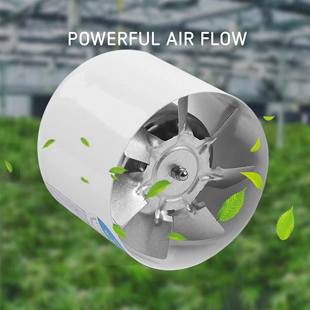 4 Inch Inline Duct Fan Air Ventilator Metal Pipe Ventilation Mini Extractor Bathroom Toilet Wall Fan