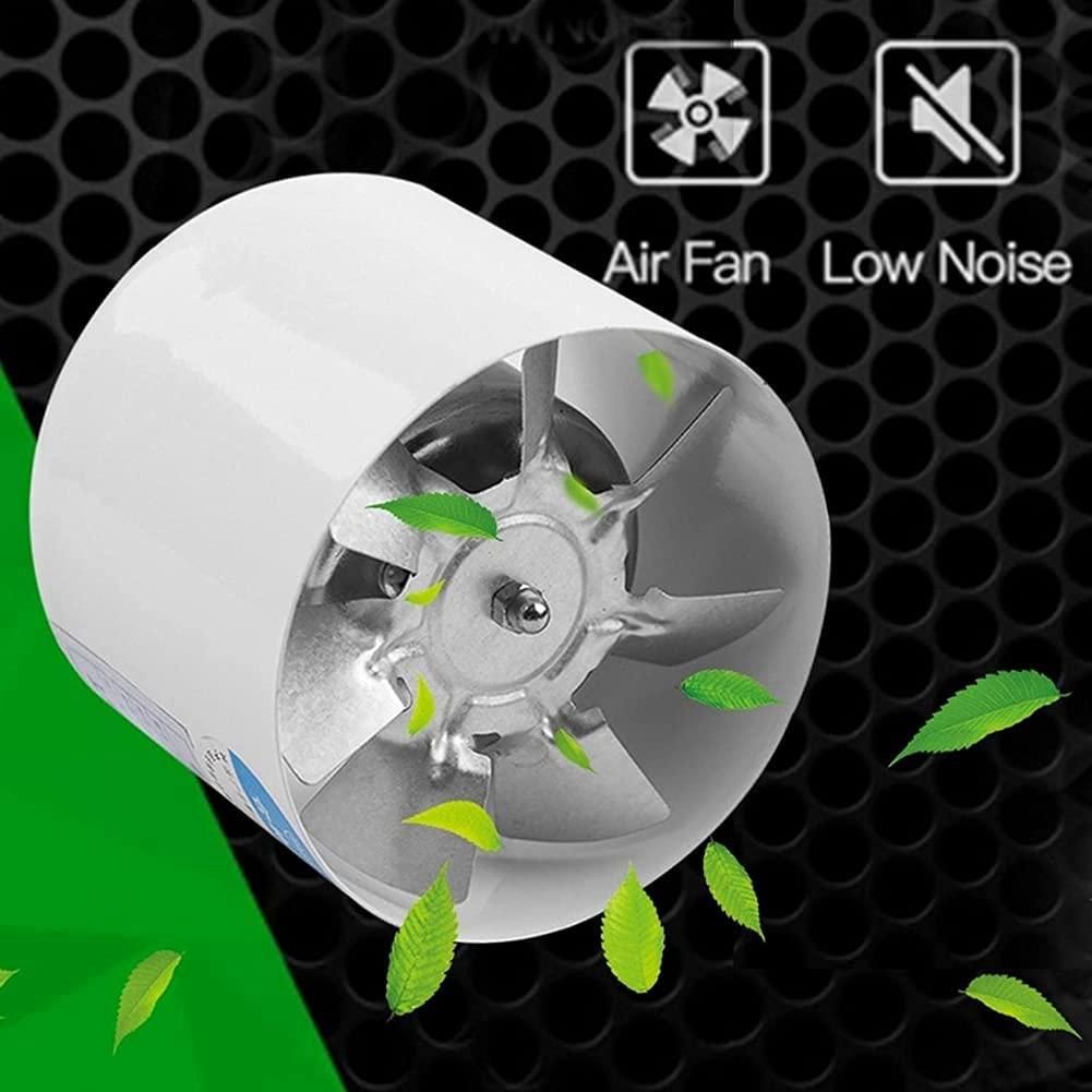 4 Inch Inline Duct Fan Air Ventilator Metal Pipe Ventilation Mini Extractor Bathroom Toilet Wall Fan