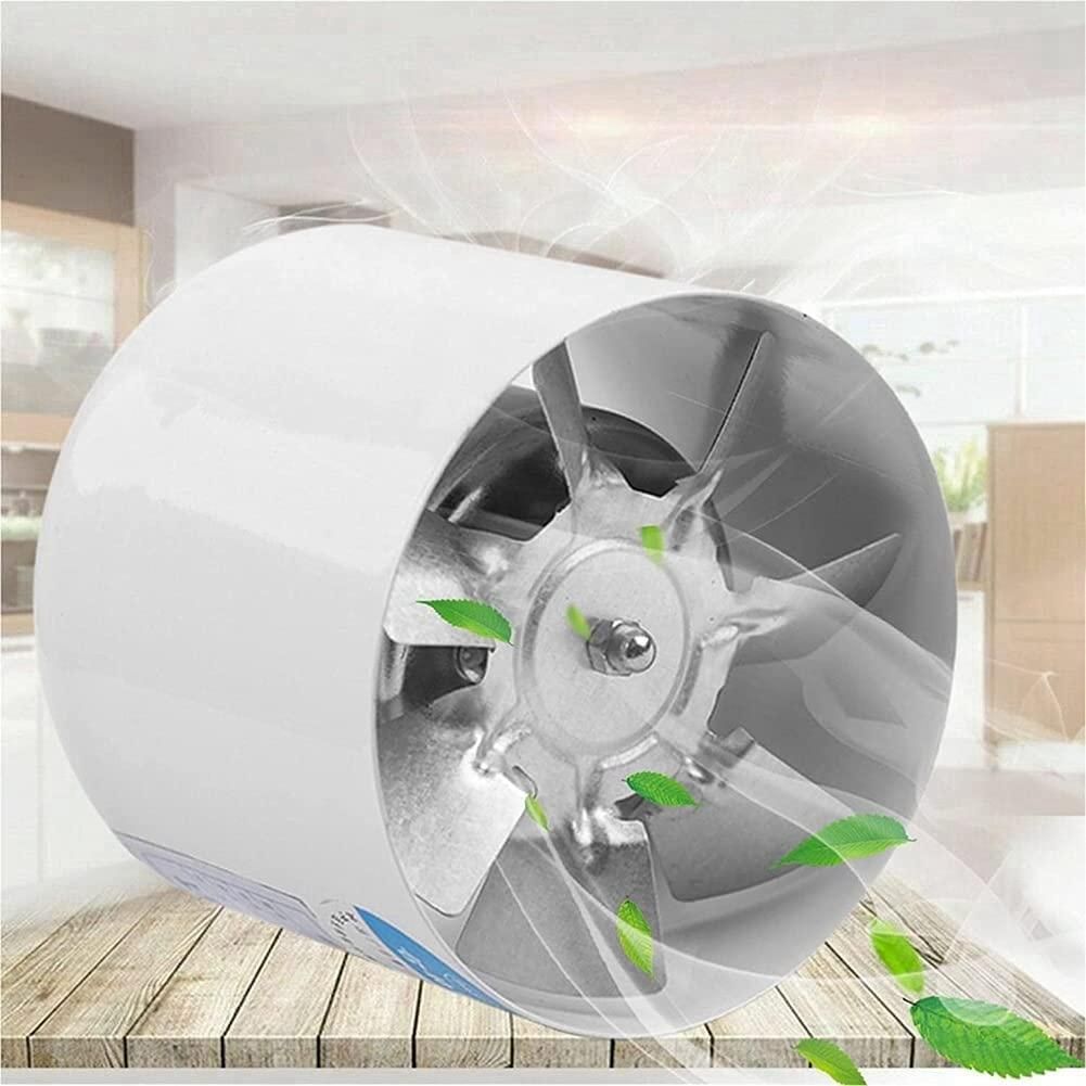 4 Inch Inline Duct Fan Air Ventilator Metal Pipe Ventilation Mini Extractor Bathroom Toilet Wall Fan