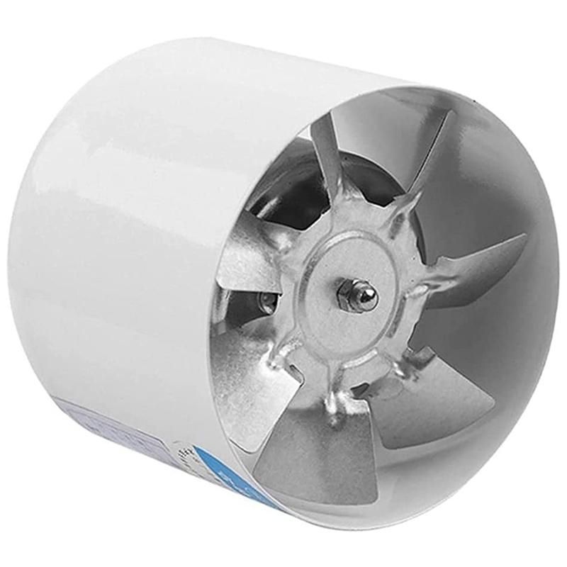 4 Inch Inline Duct Fan Air Ventilator Metal Pipe Ventilation Mini Extractor Bathroom Toilet Wall Fan