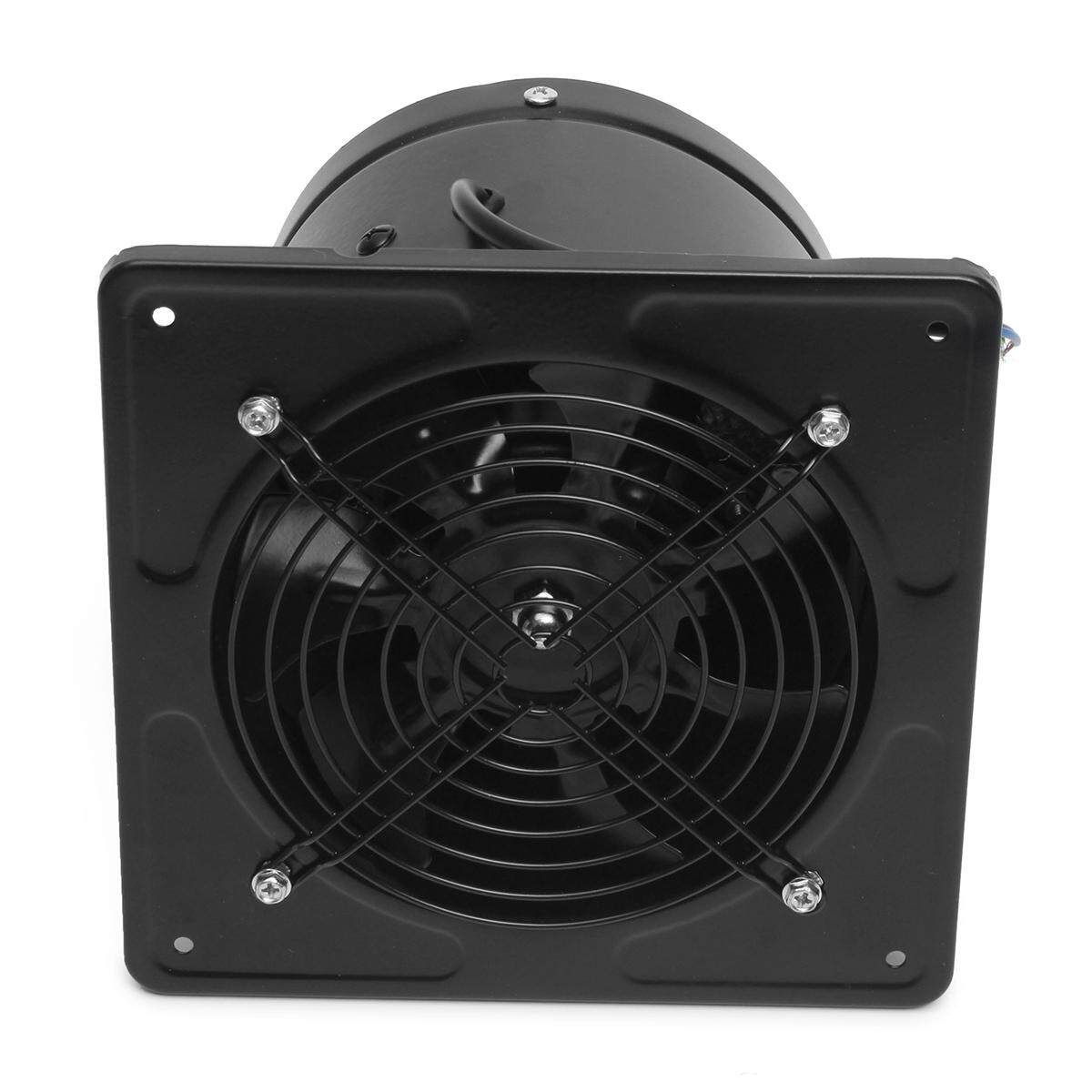 AU 6'' High Speed Exhaust Fan Ventilation Extractor For Kitchen Bathroom Toilet Black
