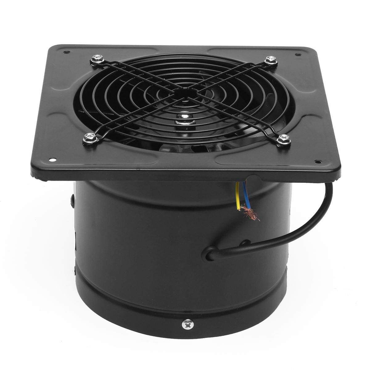 AU 6'' High Speed Exhaust Fan Ventilation Extractor For Kitchen Bathroom Toilet Black