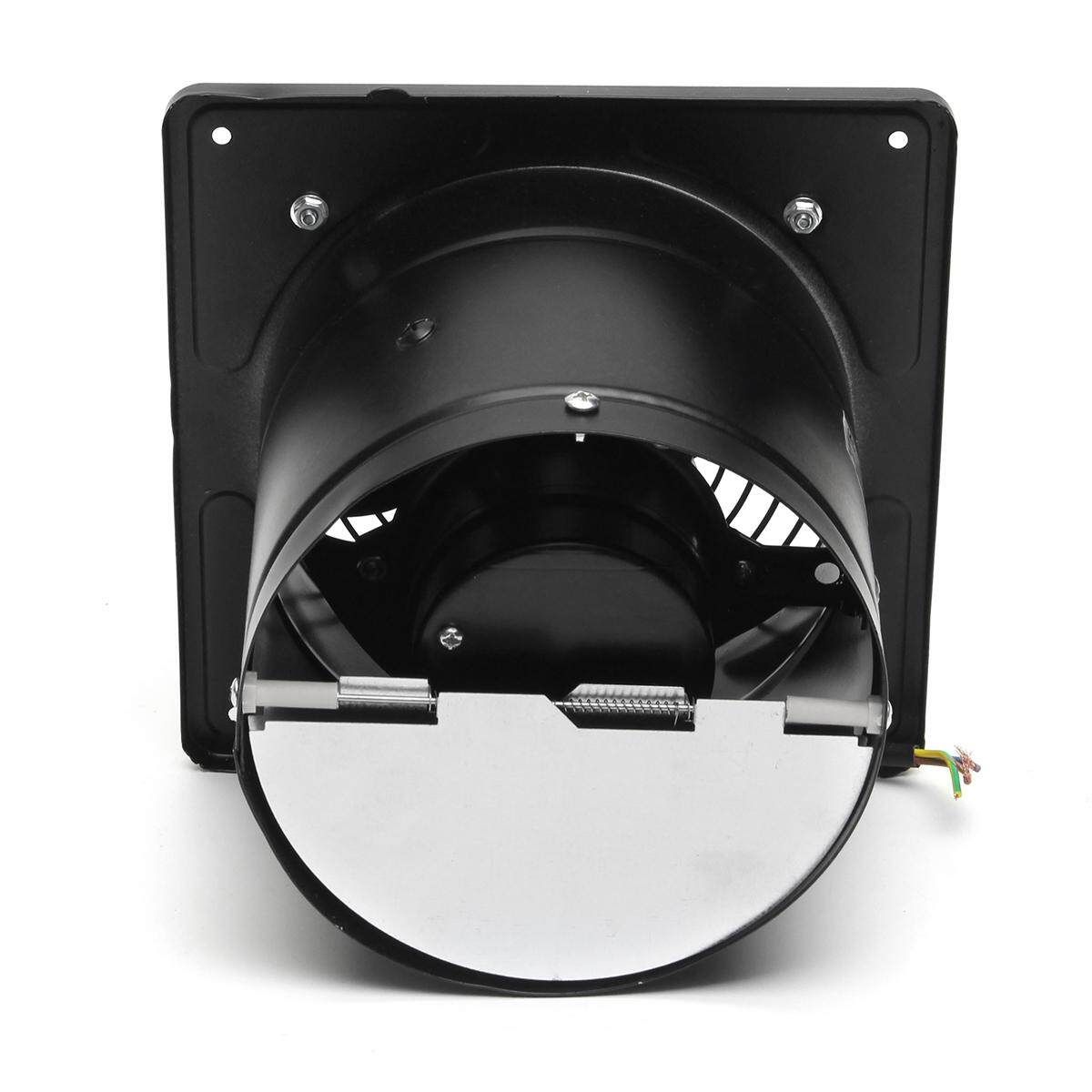 AU 6'' High Speed Exhaust Fan Ventilation Extractor For Kitchen Bathroom Toilet Black