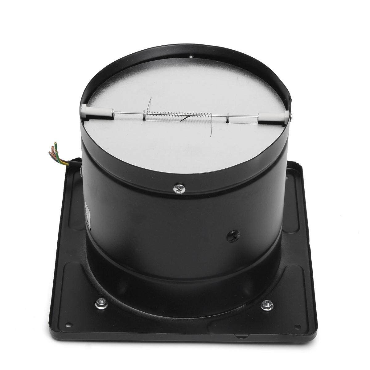 AU 6'' High Speed Exhaust Fan Ventilation Extractor For Kitchen Bathroom Toilet Black
