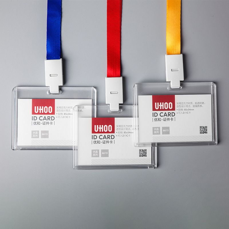 Transparent Nfc Card Holder Employee Name Id Card