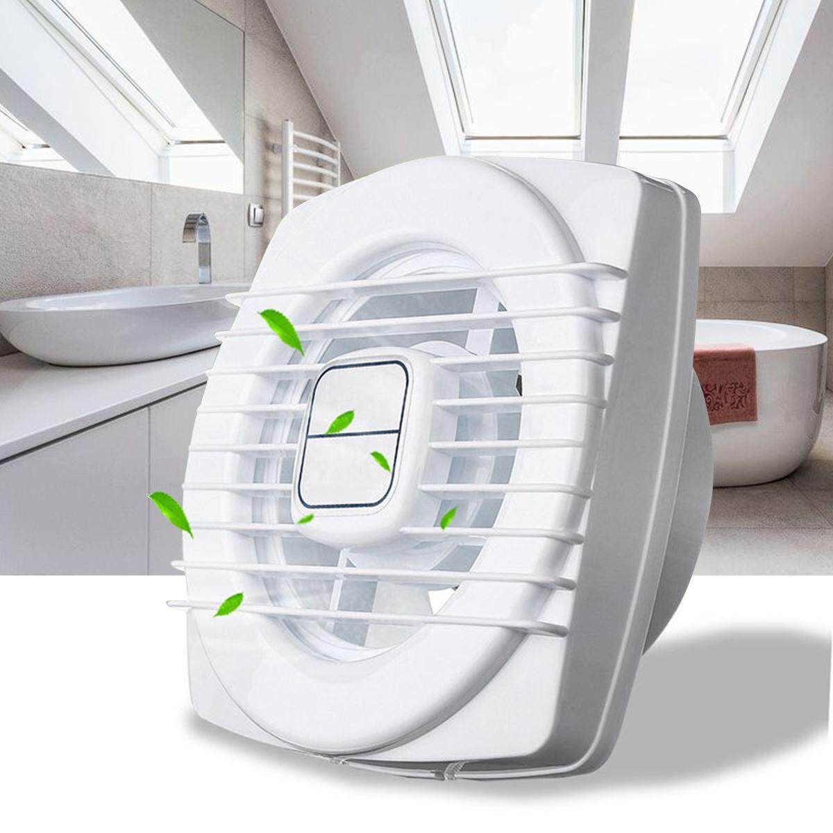 Waterproof Exhaust Extractor 4 Inch 12W 2400 R/min Ventialting Fan Wall Mounted Air Blower Bath Toilet