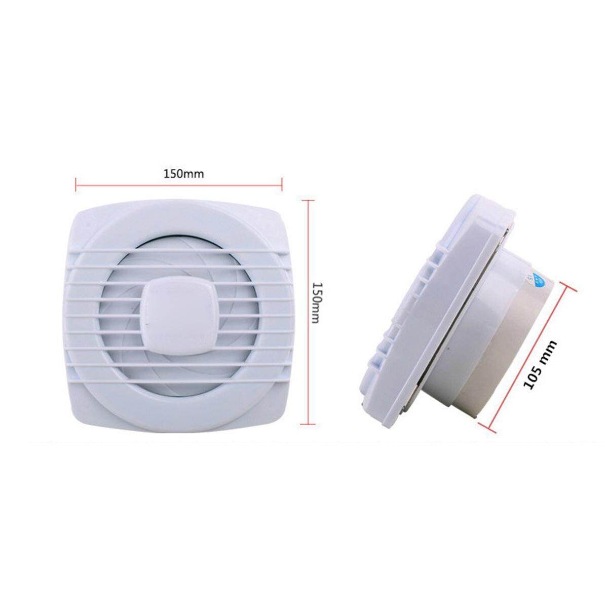 Waterproof Exhaust Extractor 4 Inch 12W 2400 R/min Ventialting Fan Wall Mounted Air Blower Bath Toilet