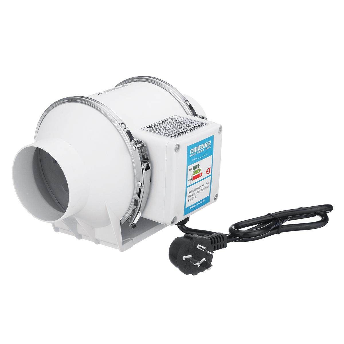 4inch In-line Duct Booster Exhaust Air Blower Fan Mixed Flow Ventilation 480m3/h ST-75
