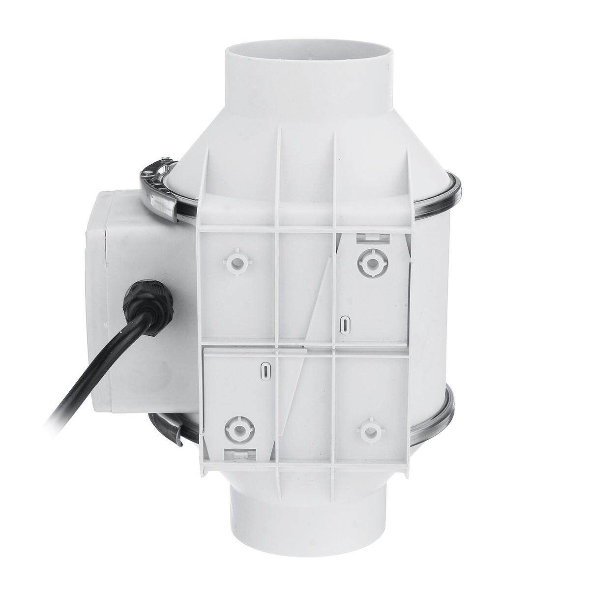 4inch In-line Duct Booster Exhaust Air Blower Fan Mixed Flow Ventilation 480m3/h ST-75