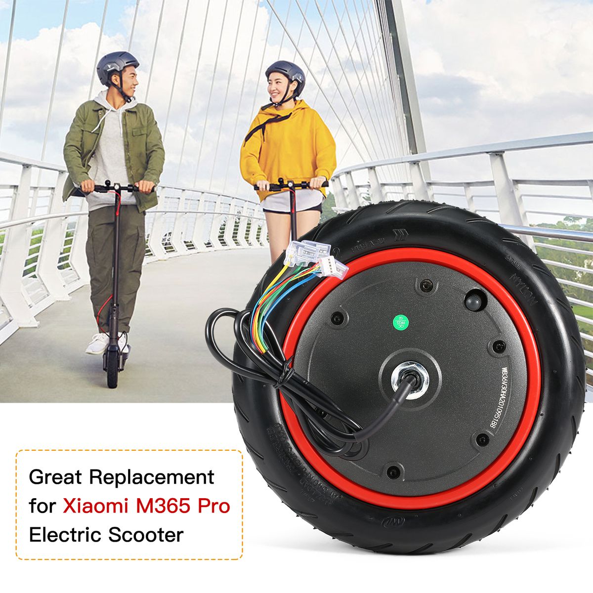 350W Electric Scooter Motor Wheel Engine Motor Driving Wheel