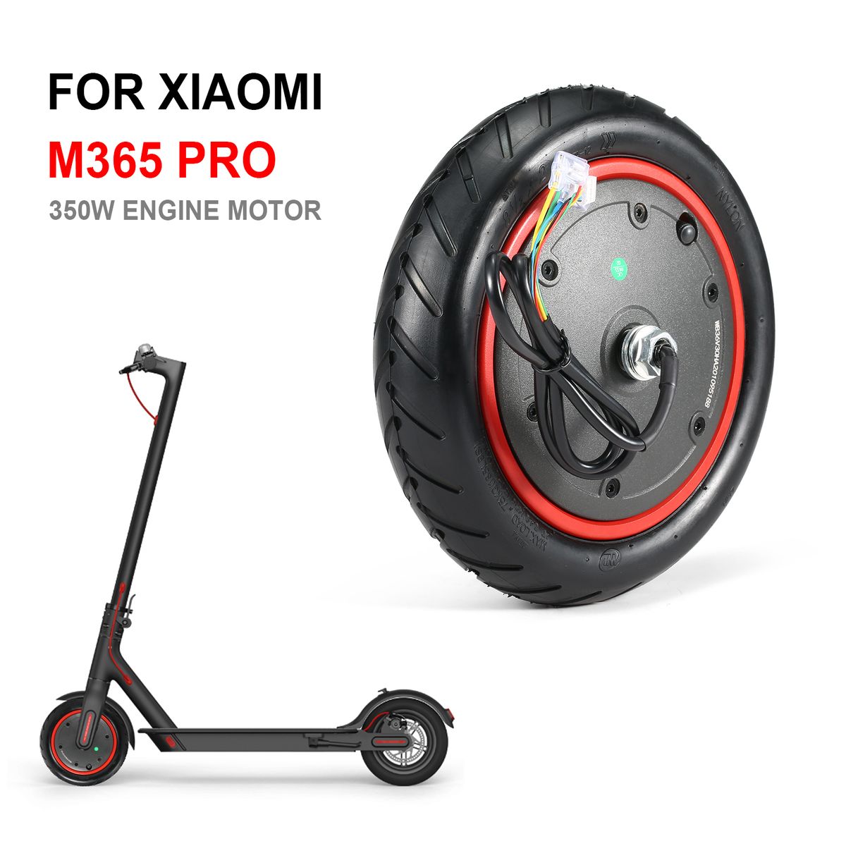 350W Electric Scooter Motor Wheel Engine Motor Driving Wheel