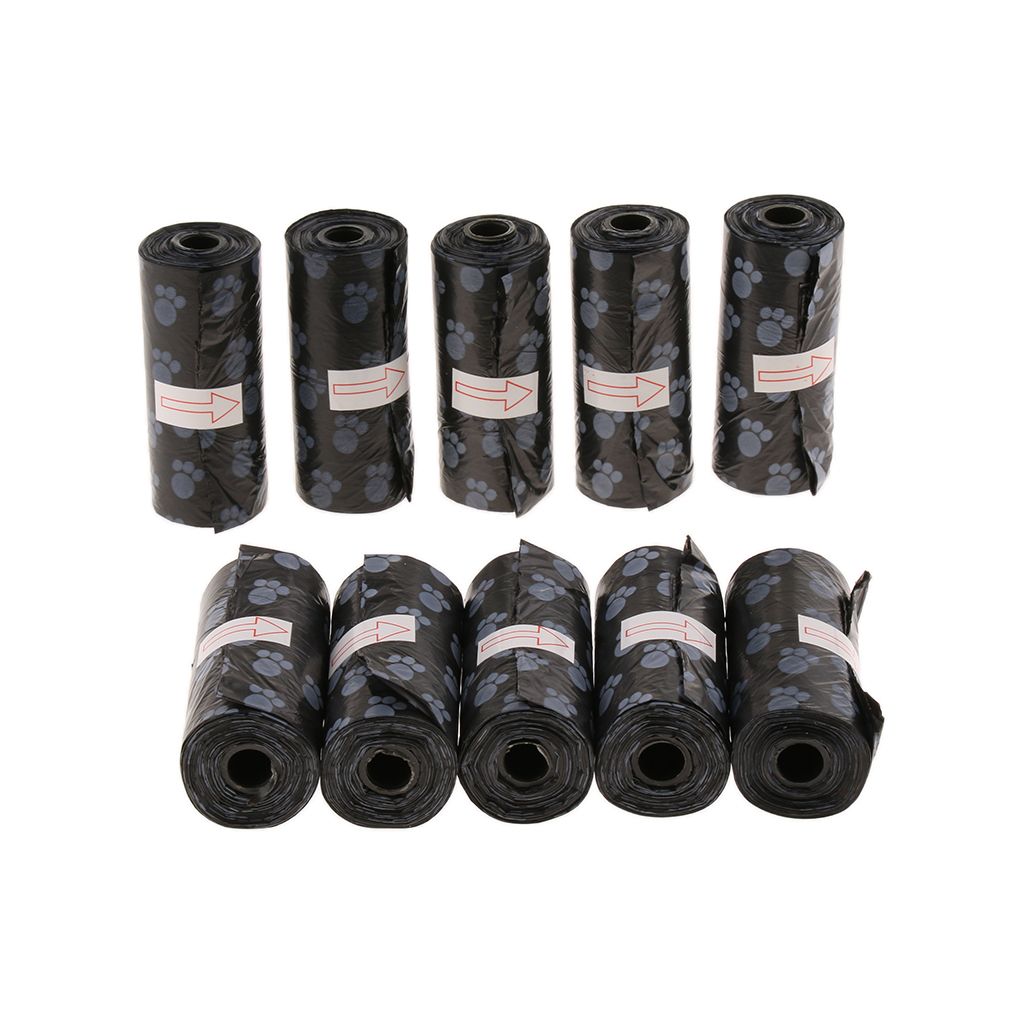 10Pcs Pet Dog Puppy Waste Standard  Roll (1 Roll 15pcs)
