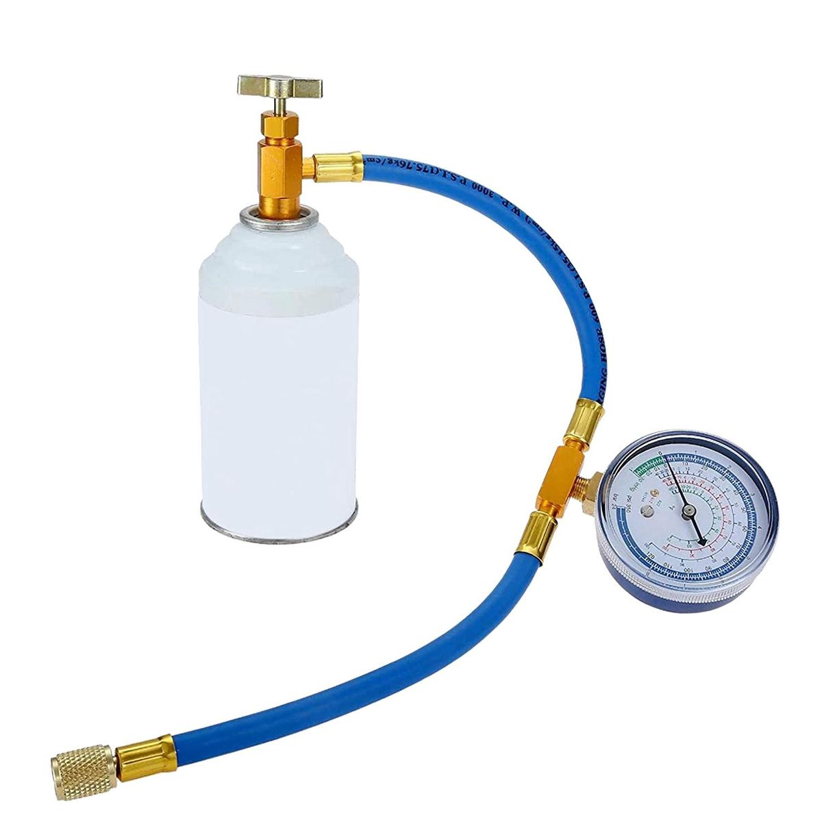 Air Conditioner A/C Oil Injector Tool with Gauge R12 R134A