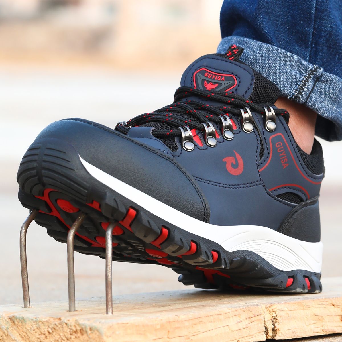 Safety Shoes Steel Toe Cap Men Shoes  Protective Working Footwear