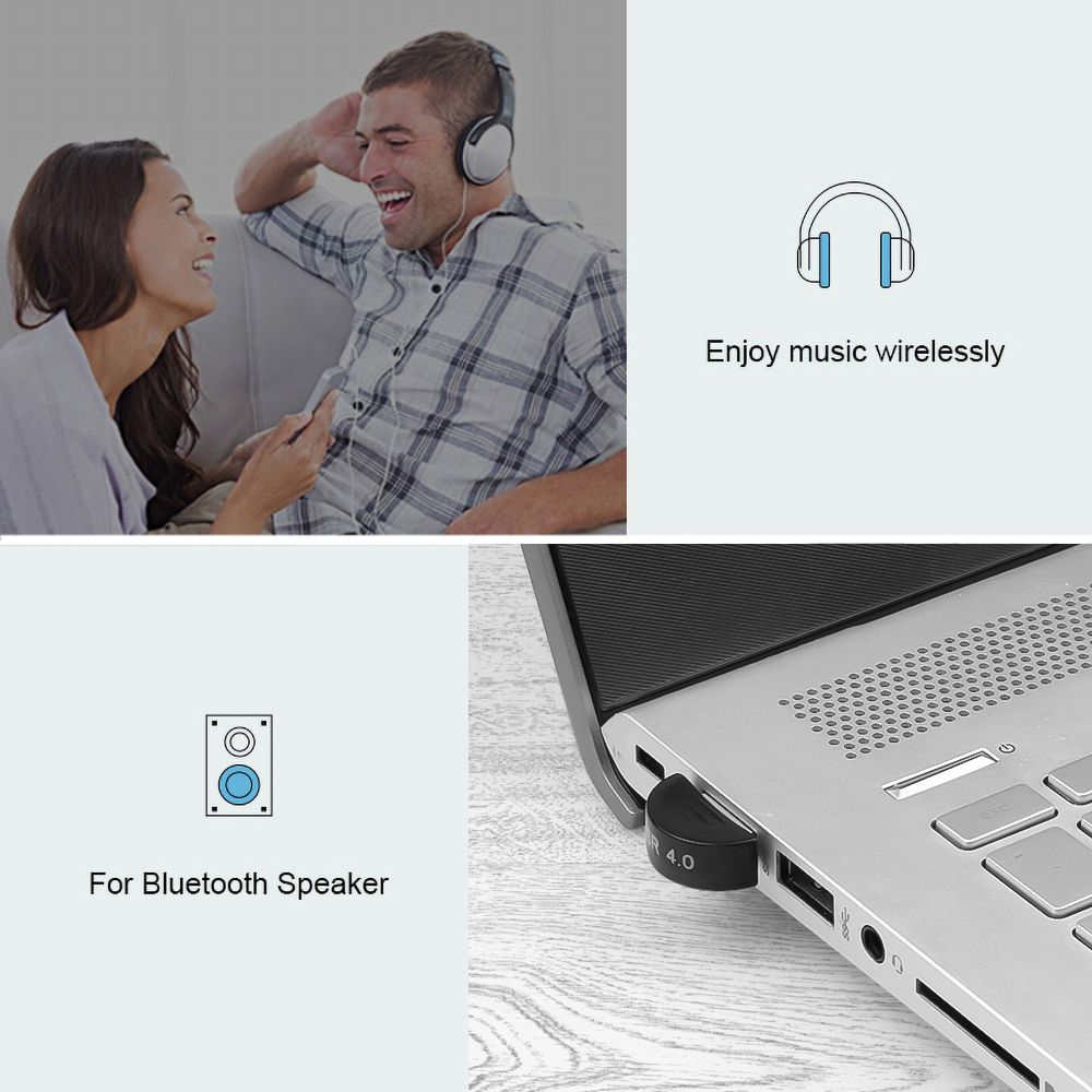 V4.0 Bluetooth Dongle Dual Mode Adaptador Mini USB