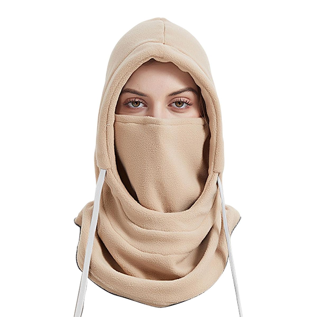 Winter Cycling Hat Protect Ears Winter Cycling Hat Beige