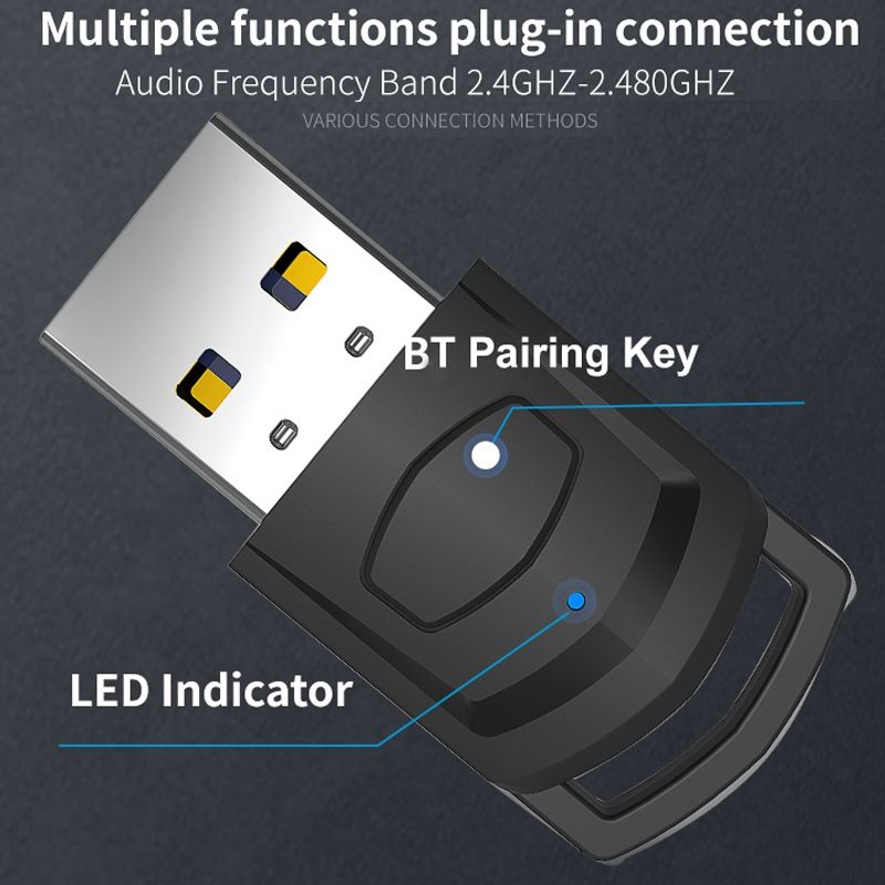 For PS4 / PS5 / PC HS-PS5101 Wireless Headset Transmitt Er