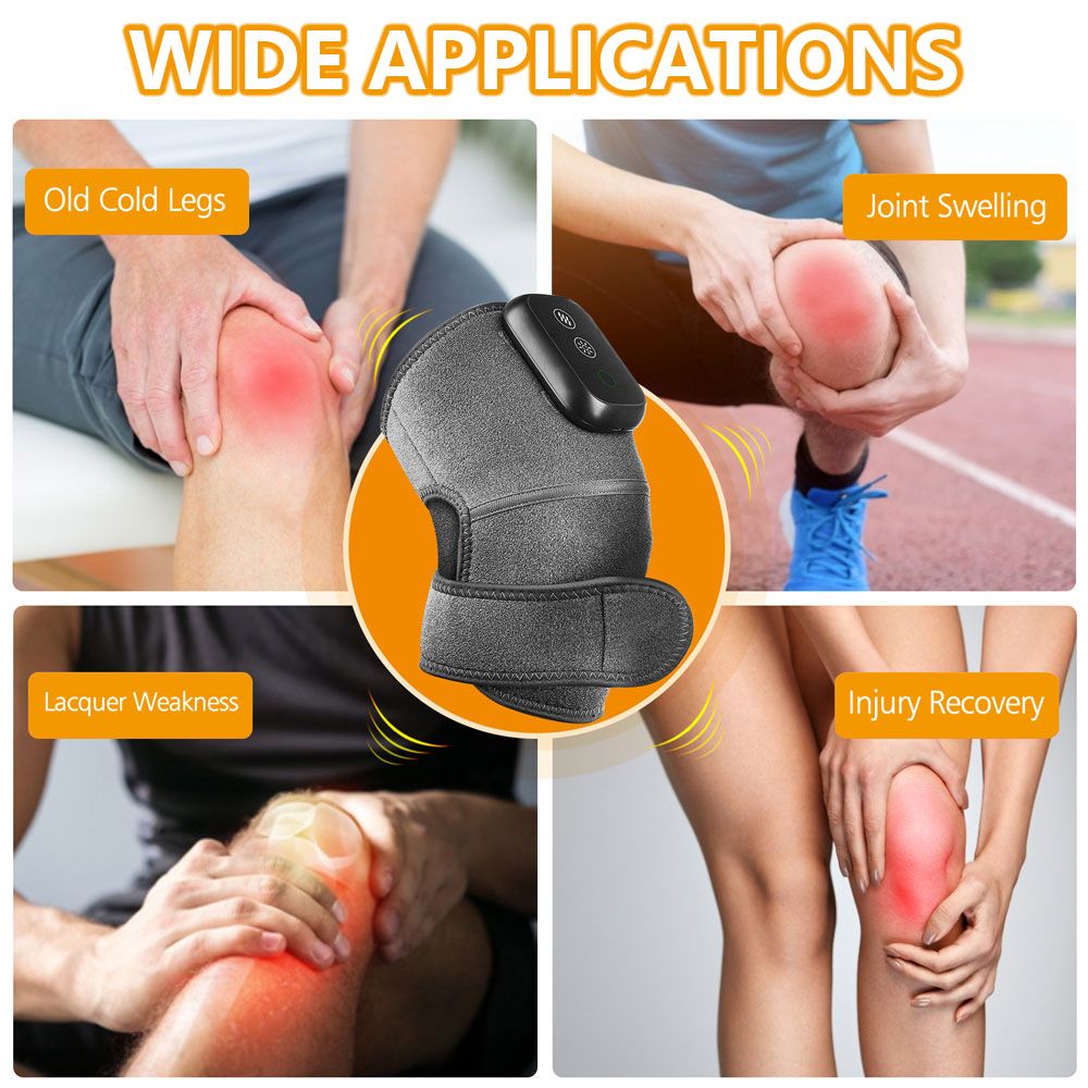 Wireless Heated Knee Massager For Joint Pain Relief