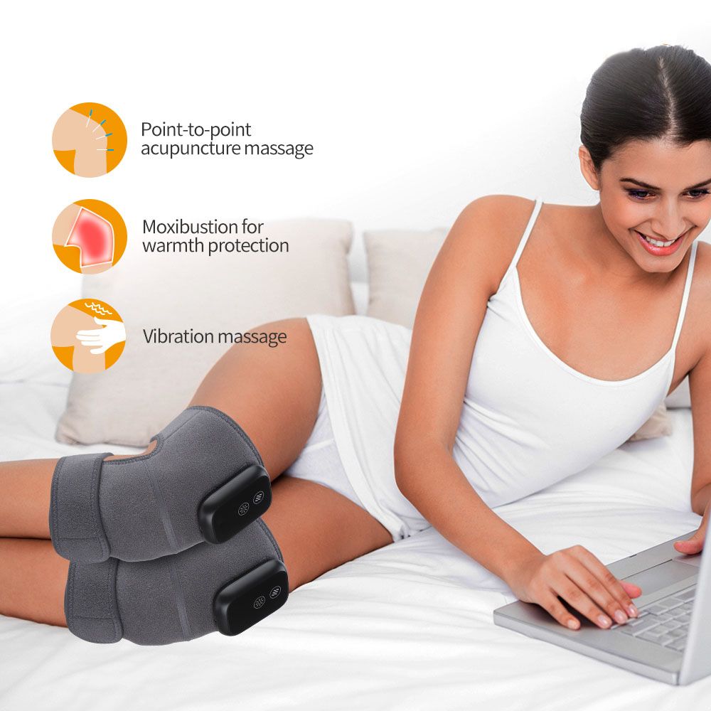 Wireless Heated Knee Massager For Joint Pain Relief
