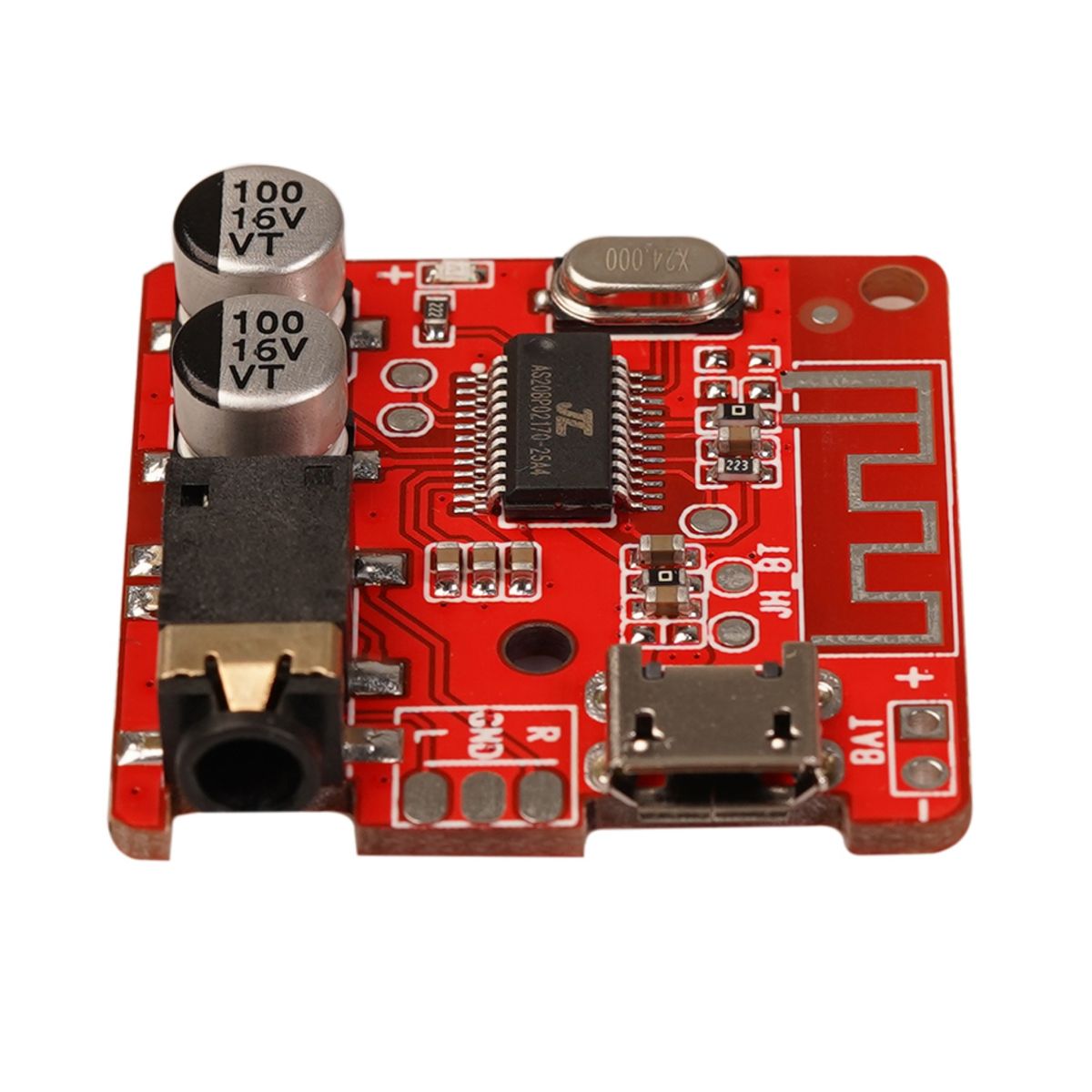 DIY Bluetooth 5.0 Car Speaker Music Player Stereo Audio-Red