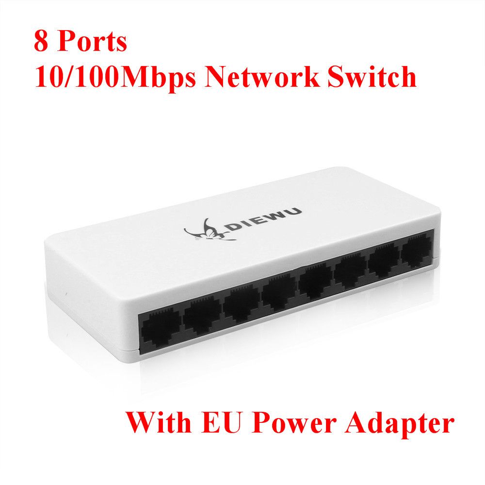 8 Port Network Ethernet Switch POE Lan Network Switcher 5