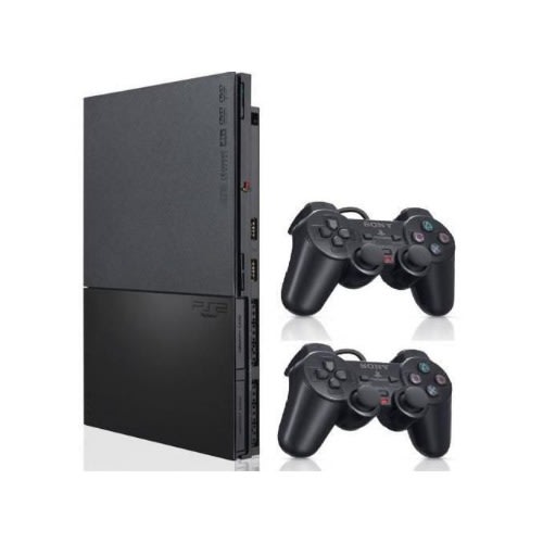 Ps2 Slim Console - Memory Card +2 Pads & Games