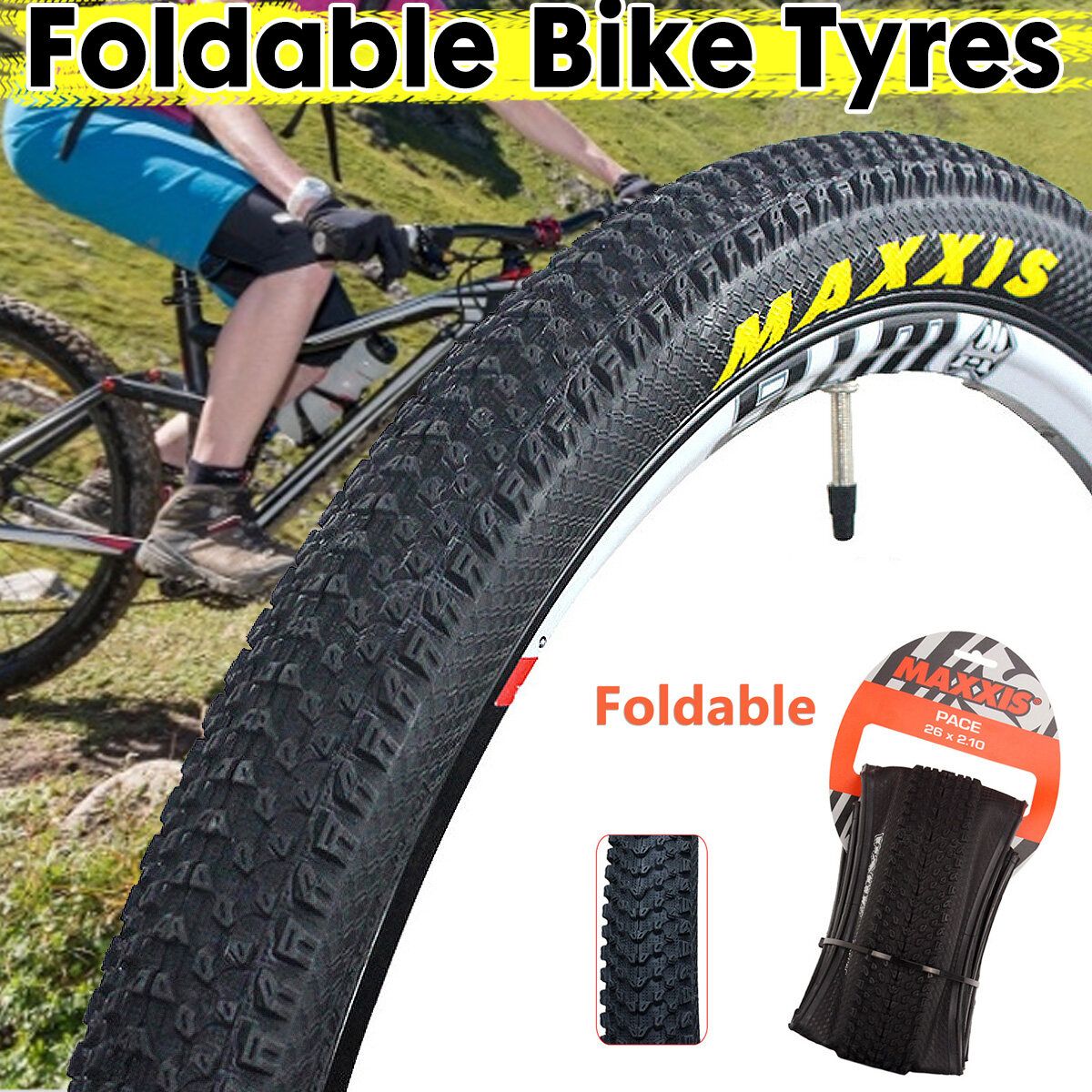 MAXXIS M333 26*1.95/27.5*1.75/27.5*1.95/27.5*2.1 Single MTB Bike Tyres Mountain Bike Tyre Folding Tyres 35-65PSI Tough Durable Bike Tire 26x1.95