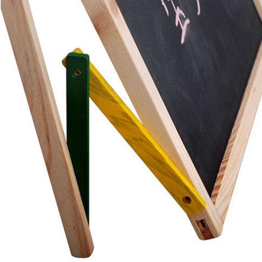 Children Wooden 2 In 1 Blackboard Magnetic Whiteboard Double Sided Drawing Writing Education Board Easel  Marker Pen Chalk Toys