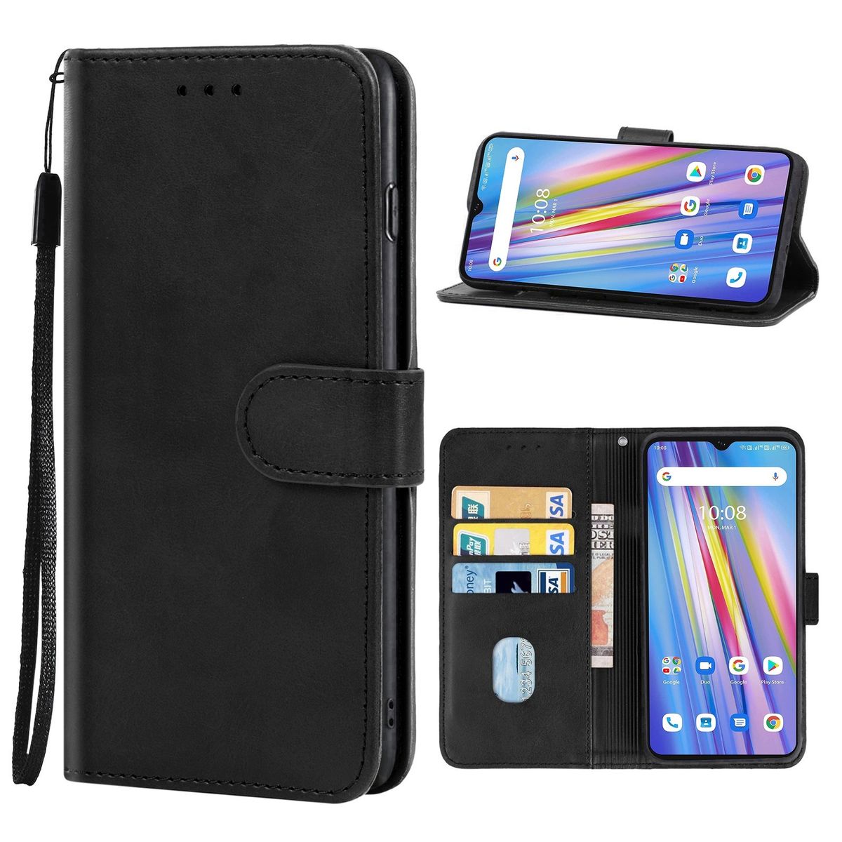 Flip Leather Wallet Cover Case For UMIDIGI A11S