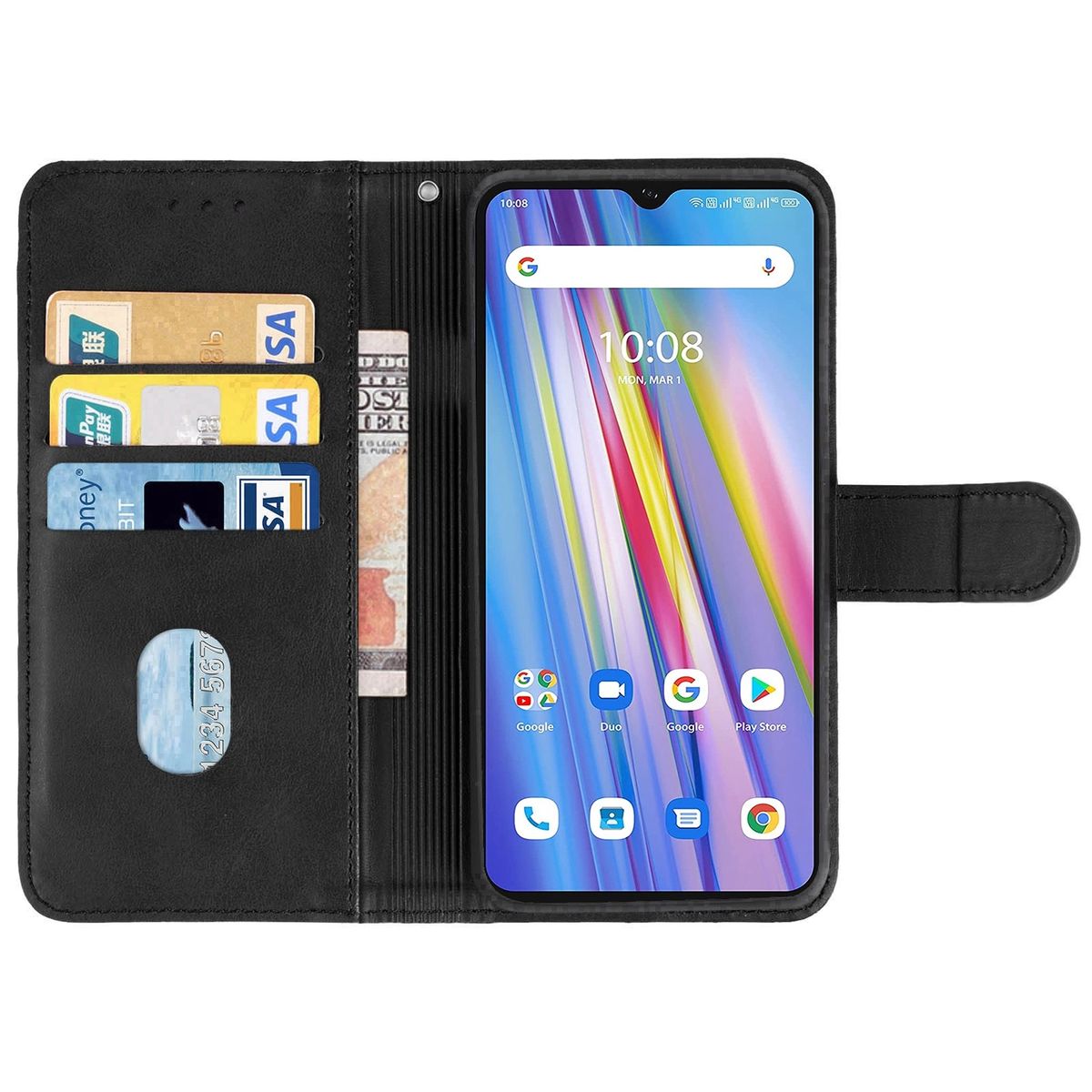 Flip Leather Wallet Cover Case For UMIDIGI A11S