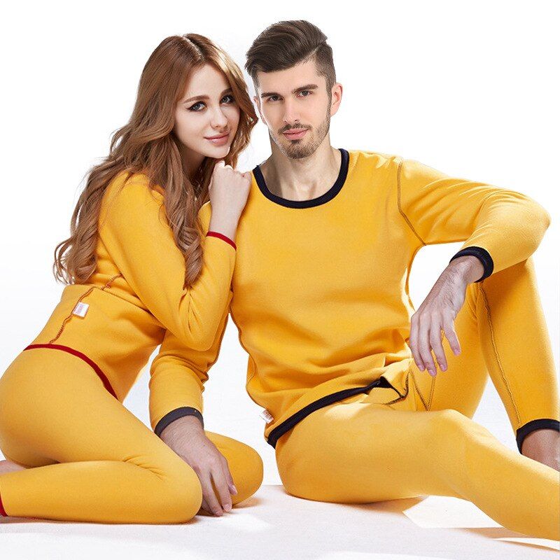 Women Long Johns Sets Fleece Keep Warm In Cold Weather