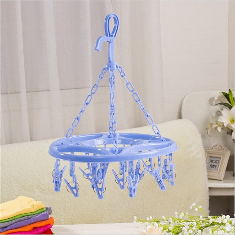 2 PCS 18 Clips Drying Rack Sock Holder