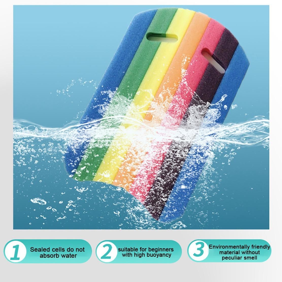 Kids Adults Rainbow Kickboard Foam Float Board