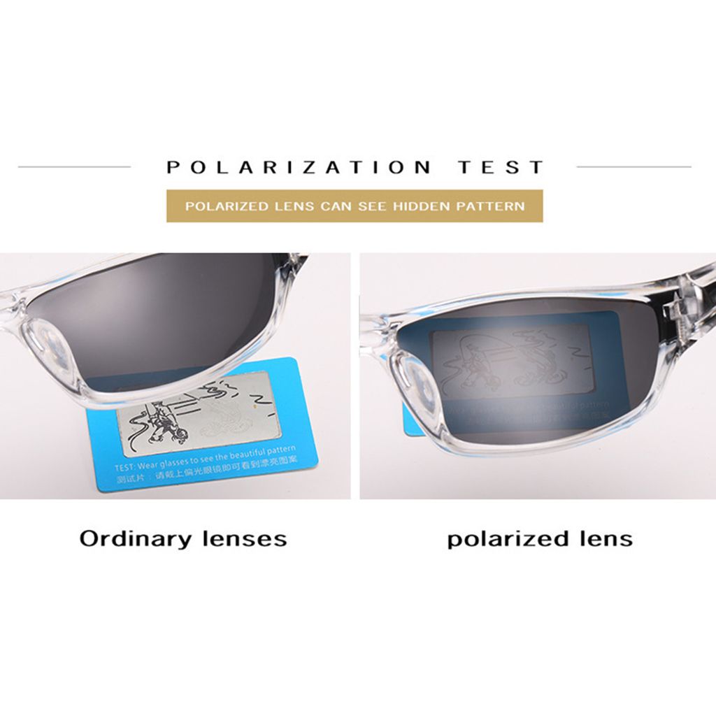 Cycling Polarized Bike Outdoor Sports Anti-Sunglasses Black