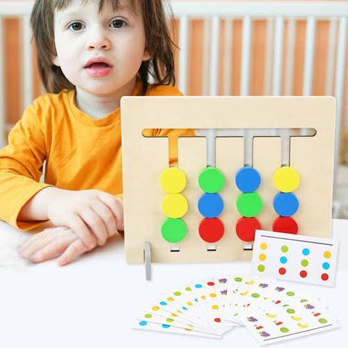 Montessori Slide Puzzle Matching Logic Game Educational Toys