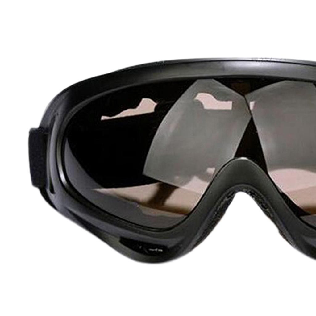 Ski Goggles Dustproof Anti-fog Snowboard Skate Helmet Eyewear Tawny