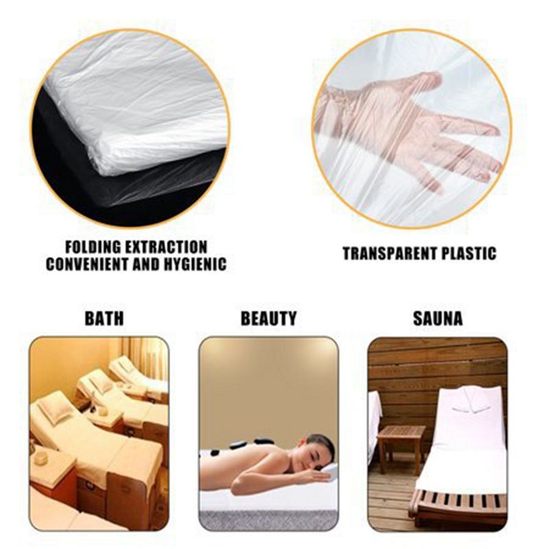 100 Pcs Disposable Couch Cover Bed Sheet Covers Protection