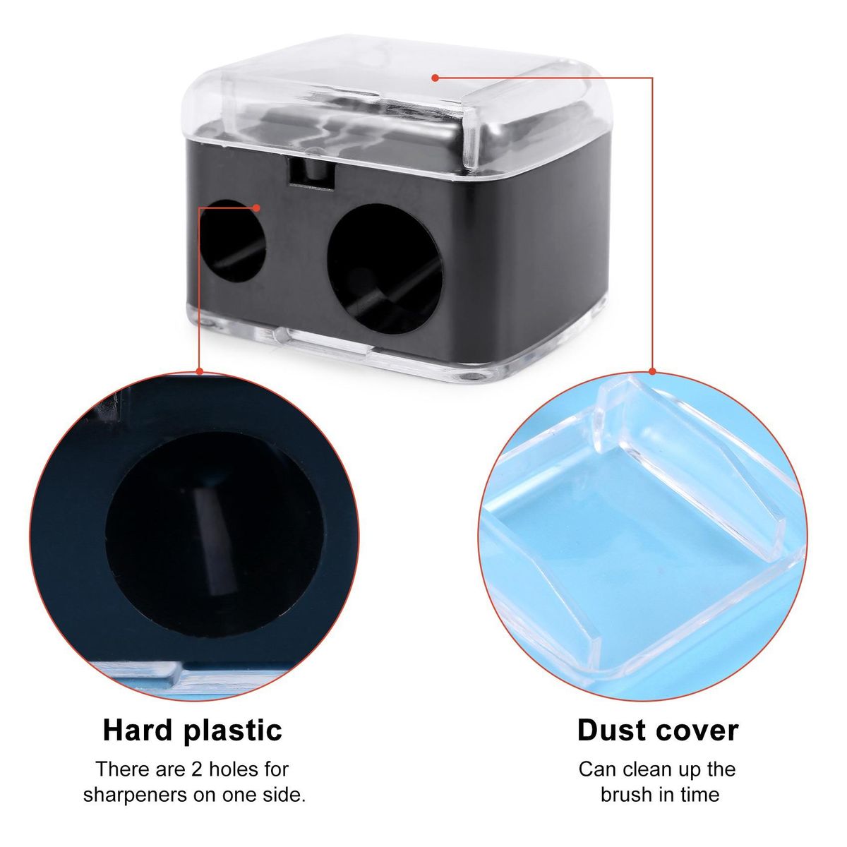 Precision Cosmetic Pencil Sharpener for Eyebrow Eyeliner 2