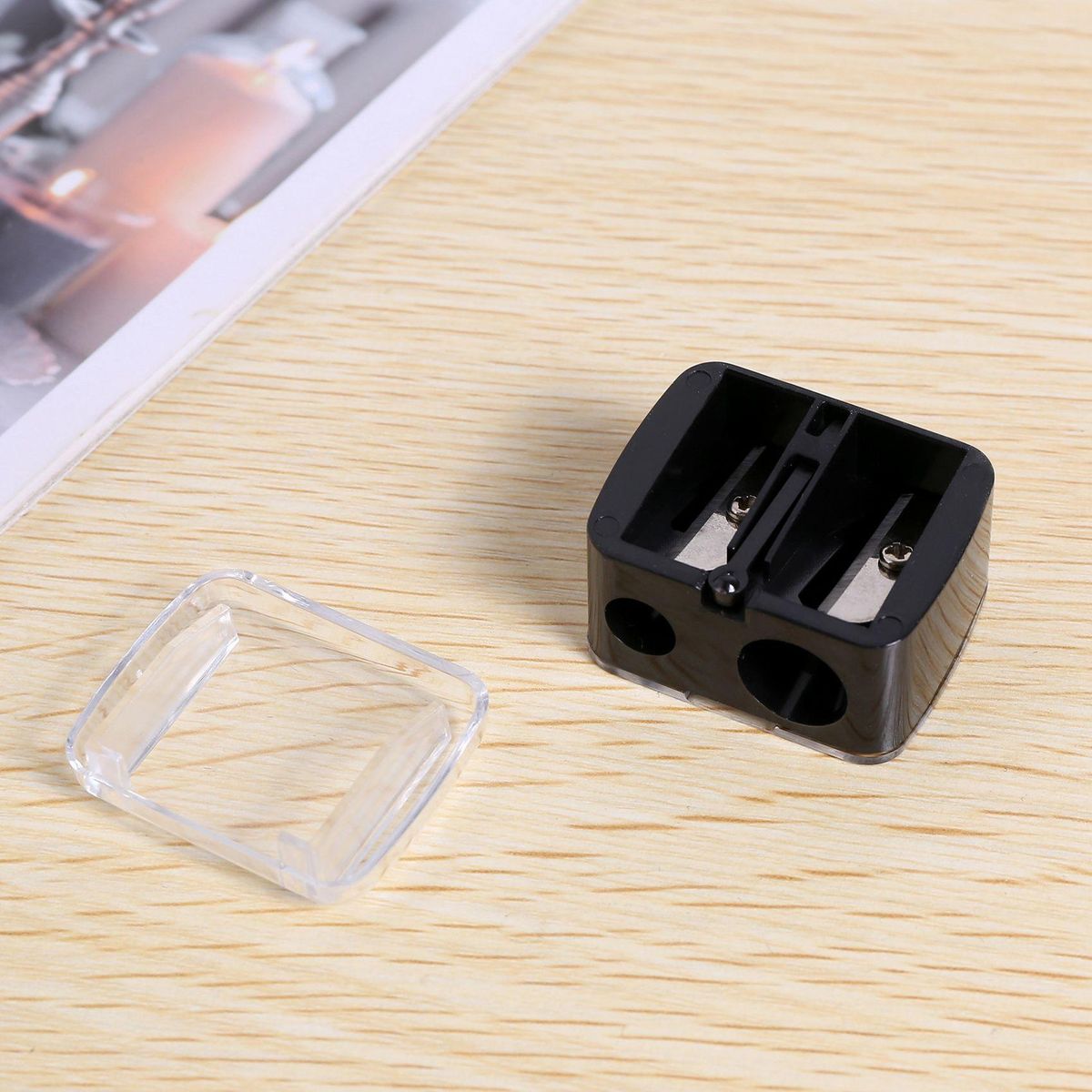 Precision Cosmetic Pencil Sharpener for Eyebrow Eyeliner 2