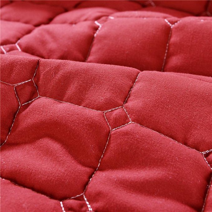 Comfortable Spa Bed Mattress Sheet Pad Cover Beauty Wine Red