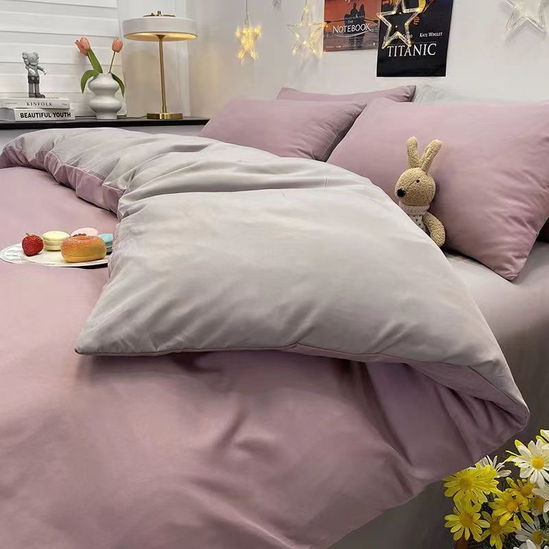 Matching Color Sheets + Quilt + 2 Pillowcases (6*7 Beds)