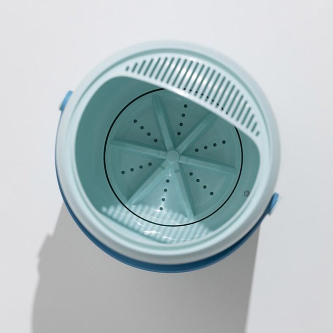 Small Desktop Turbo Washer Baby Clothes Blue